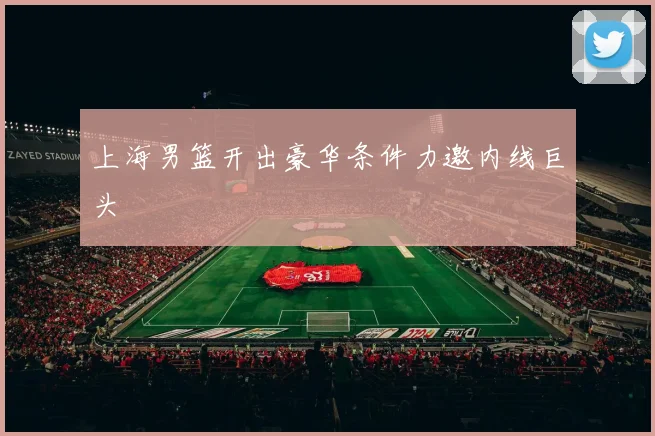 上海男篮开出豪华条件力邀内线巨头